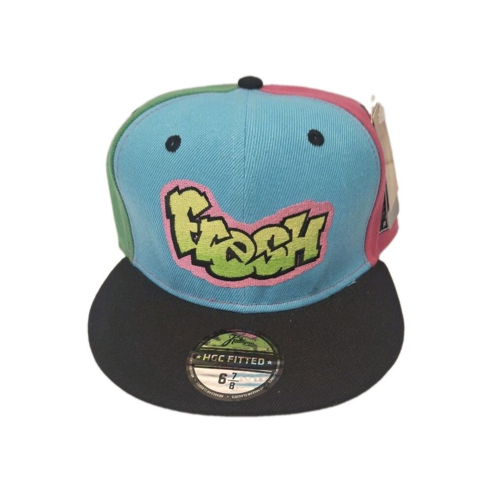 Fresh Prince of Bel-Air Hat Cap Size 6 7/8 Neon Embroidered TV 90s Sitcom New